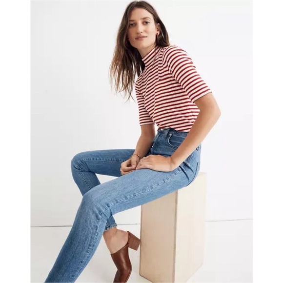 NWT Madewell Petite 9" Mid-Rise Skinny Jeans in Comfort Stretch: Eco Edition - Picture 1 of 3